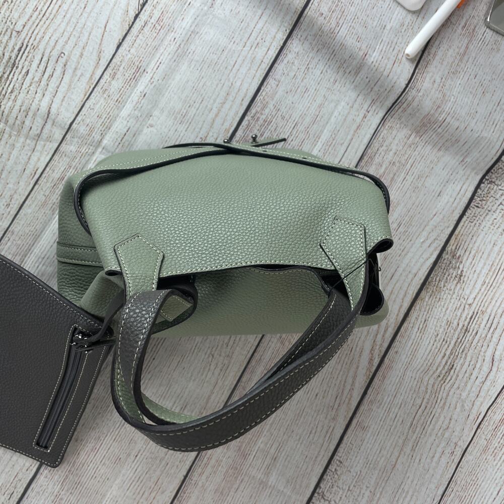 Palla Women's A-Bag Plus Purse Reversible Olive Green Mocha Green - Picture 6 of 10